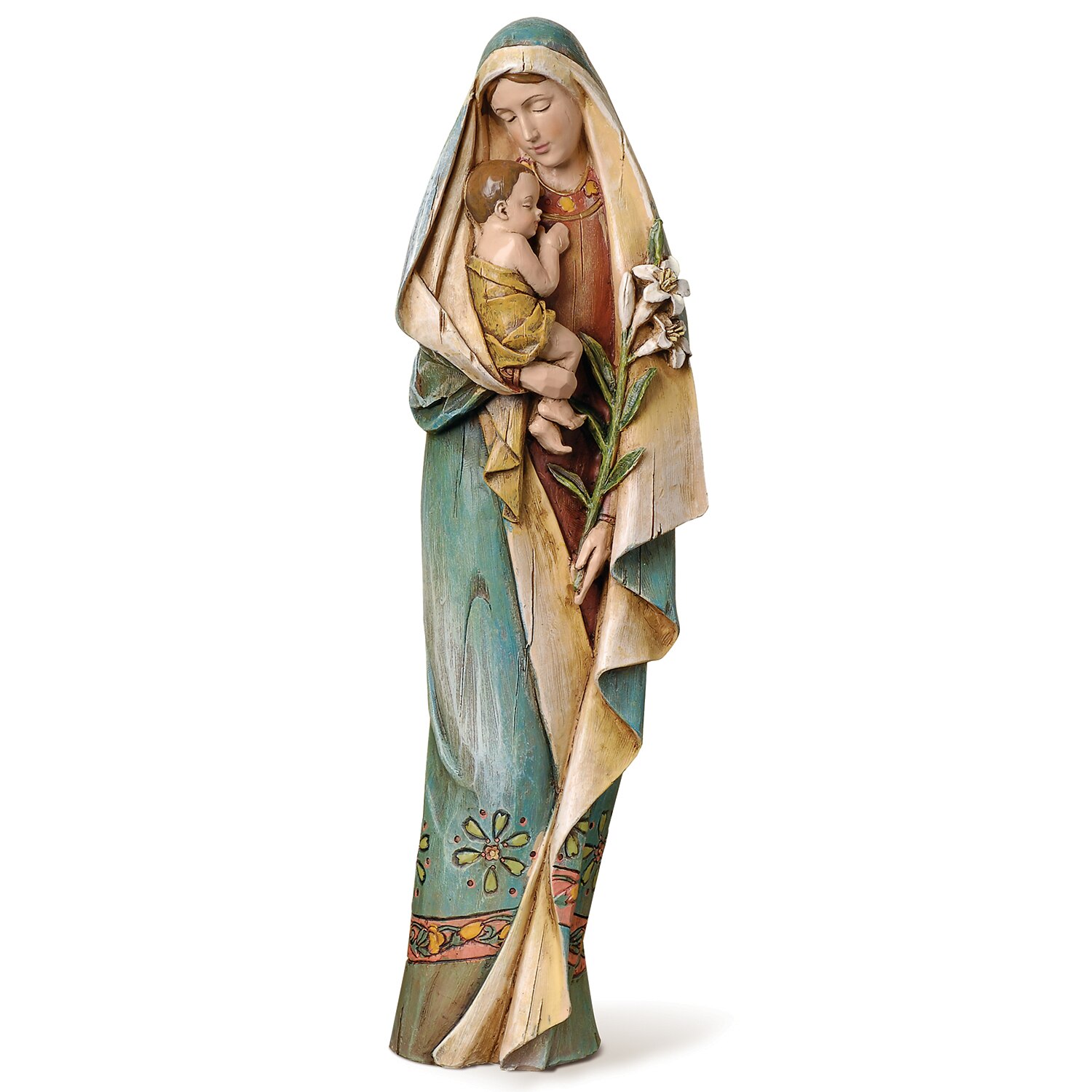 Madonna & Child with Lily Figure Renaissance Collection