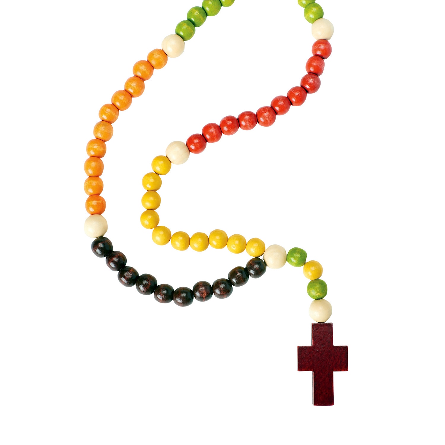 Wood Beaded Rosary