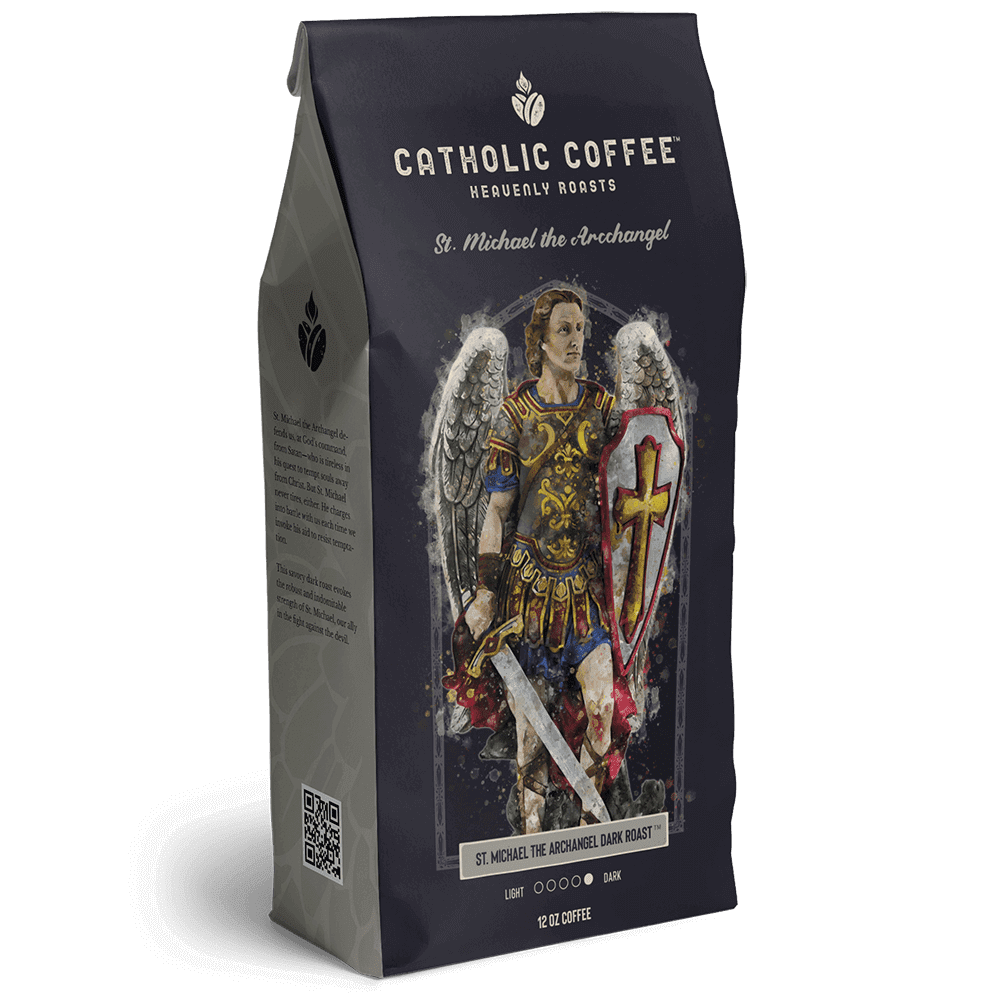 St Michael the Archangel - Ground 12oz Bag - Dark Roast - Catholic Coffee