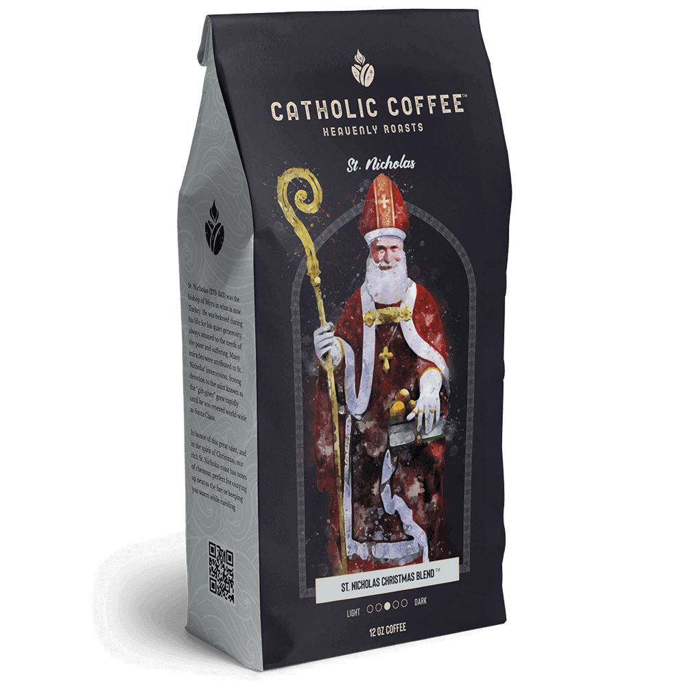 St Nicholas Christmas Blend - Ground 12oz Bag - Medium Roast - Catholic Coffee