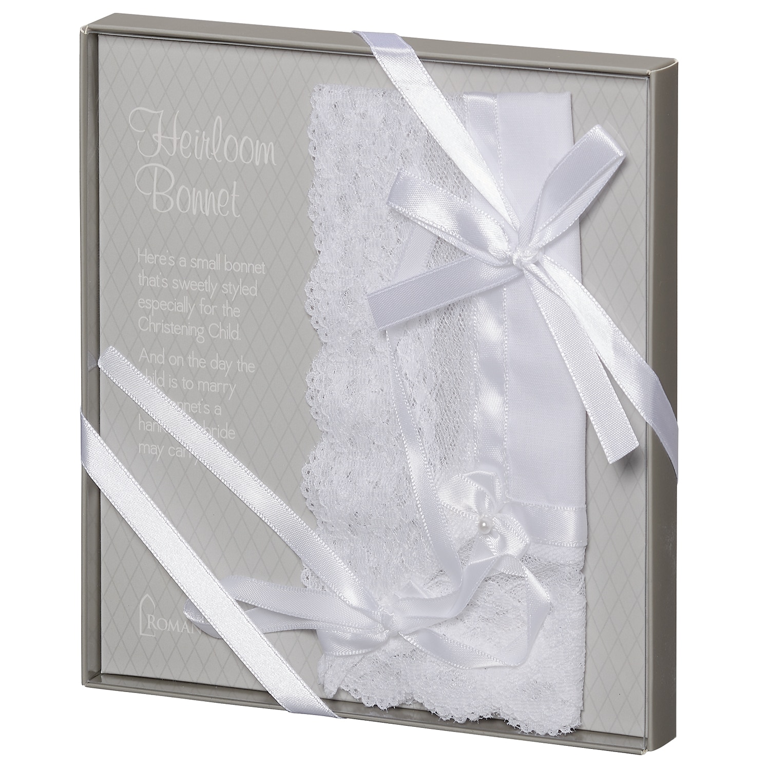 Baptism Bonnet/Wedding Hanky 12" Square