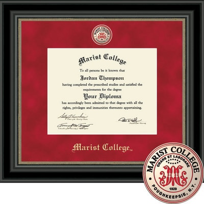 Church Hill Classics 8" x 10" Regal Black Diploma Frame