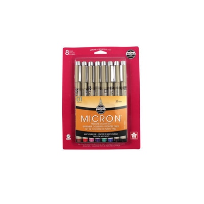 MICRON PEN 8PC SET (01)AST