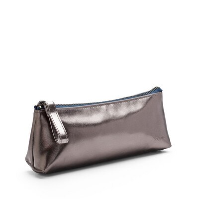 Poppin Gunmetal  Navy Pencil Pouch