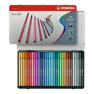 STABILO PEN 68 METAL TIN OF 30