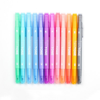 Twintone Marker Pastel 12CD