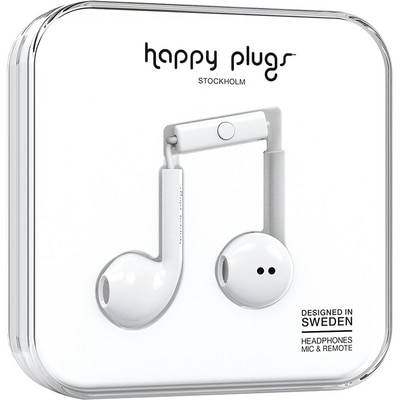 Happy Plugs White Earbud Plus