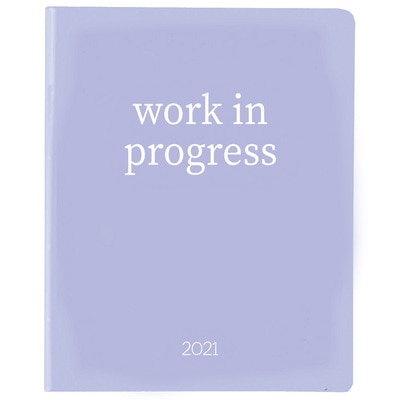 2021  Large Vinyl Planner Lilac Work in Progress