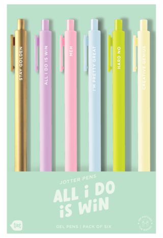 Talking Out of Turn Jotter Set 6pk - All I Do is Win
