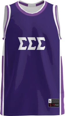 Sigma Sigma Sigma Unisex Replica Basketball Jersey Modern (Online Only)
