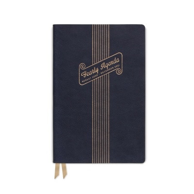 2020 2021 DesignWorks Ink Vegan Leather Navy Yearly Plans 17 Month Planner