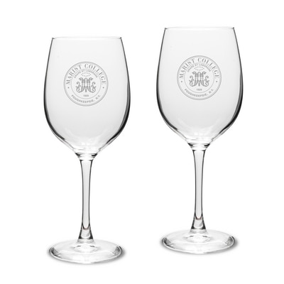 Marist College White Wine Glass 2pk