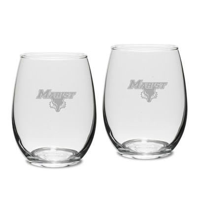 Marist College Stemless Wine Glass 2pk