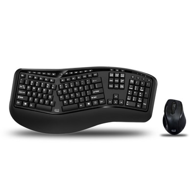 Adesso 2.4GHZ Ergo Keyboard & Laser Mouse