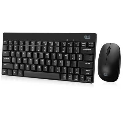 Adesso Wireless Mini Keyboard Mouse Combo