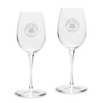 Marist College White Wine Glass 2pk