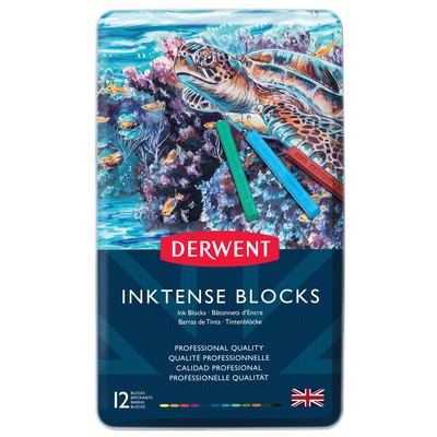 Derwent Inktense Block 12-Color Tin Set