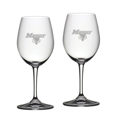 Marist College Riedel White Wine Glass 2pk