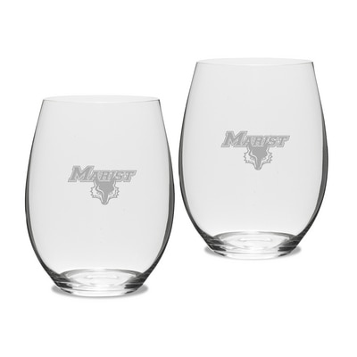 Marist College Riedel Stemless Wine Glass 2pk