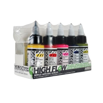 Golden(R) High Flow Acrylic & Refillable Marker Set