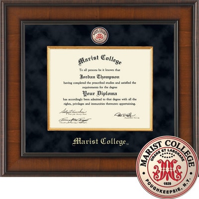 Church Hill Classics 8" x 10" Presidential Walnut Diploma Frame