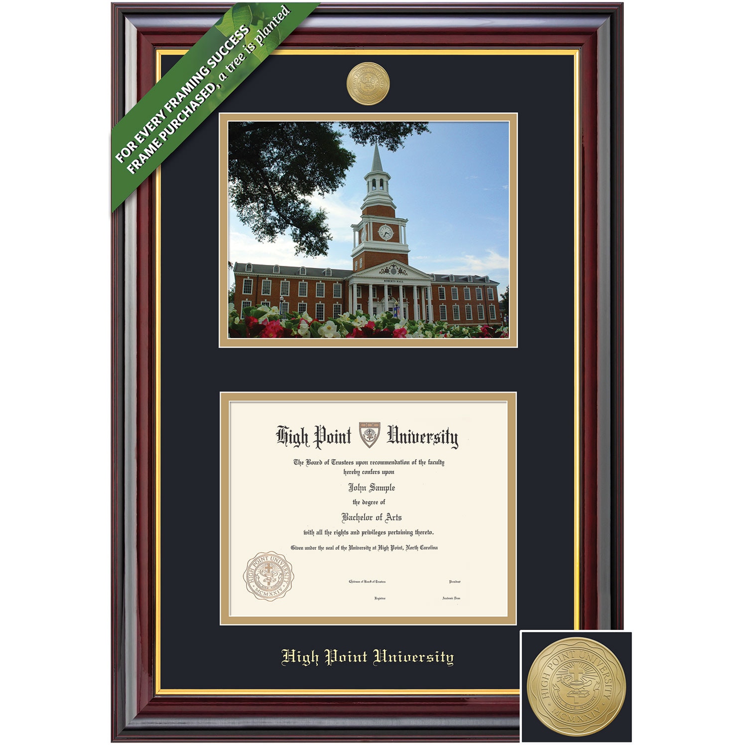 Framing Success 8.5 x 11 Windsor Gold Medallion Bachelors Diploma/Photo Frame