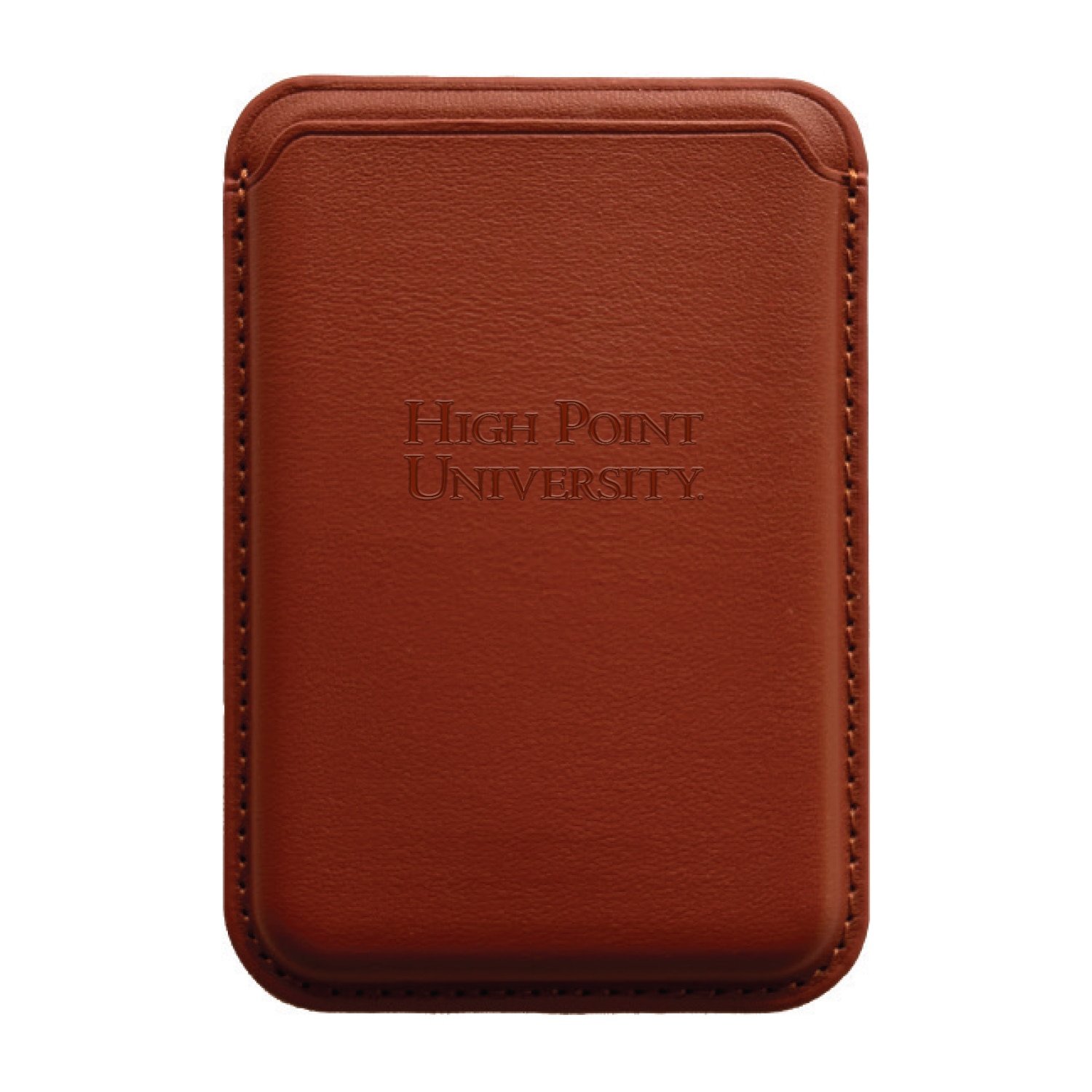 Monaco Leather Cellphone ID wallet with MagSafe Mahogany