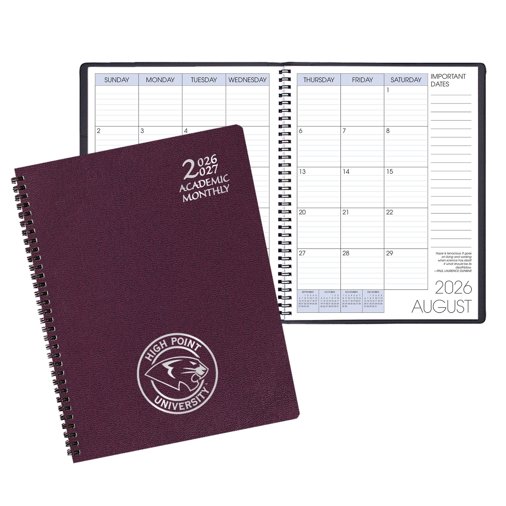 Payne '26-'27 Imprinted Academic Monthly Planner