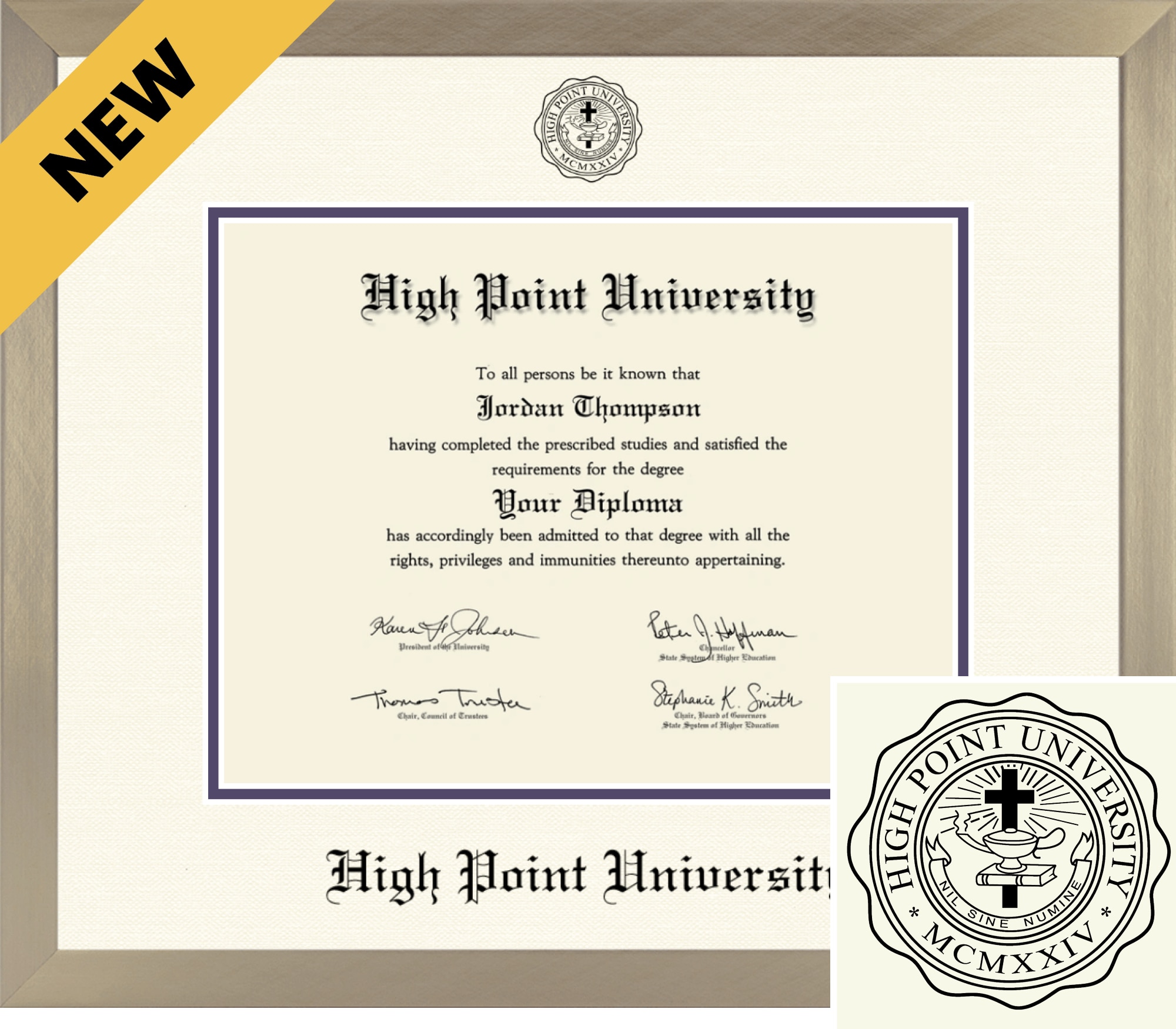 Church Hill Classics ICON 8.5x11 Gold Diploma Frame
