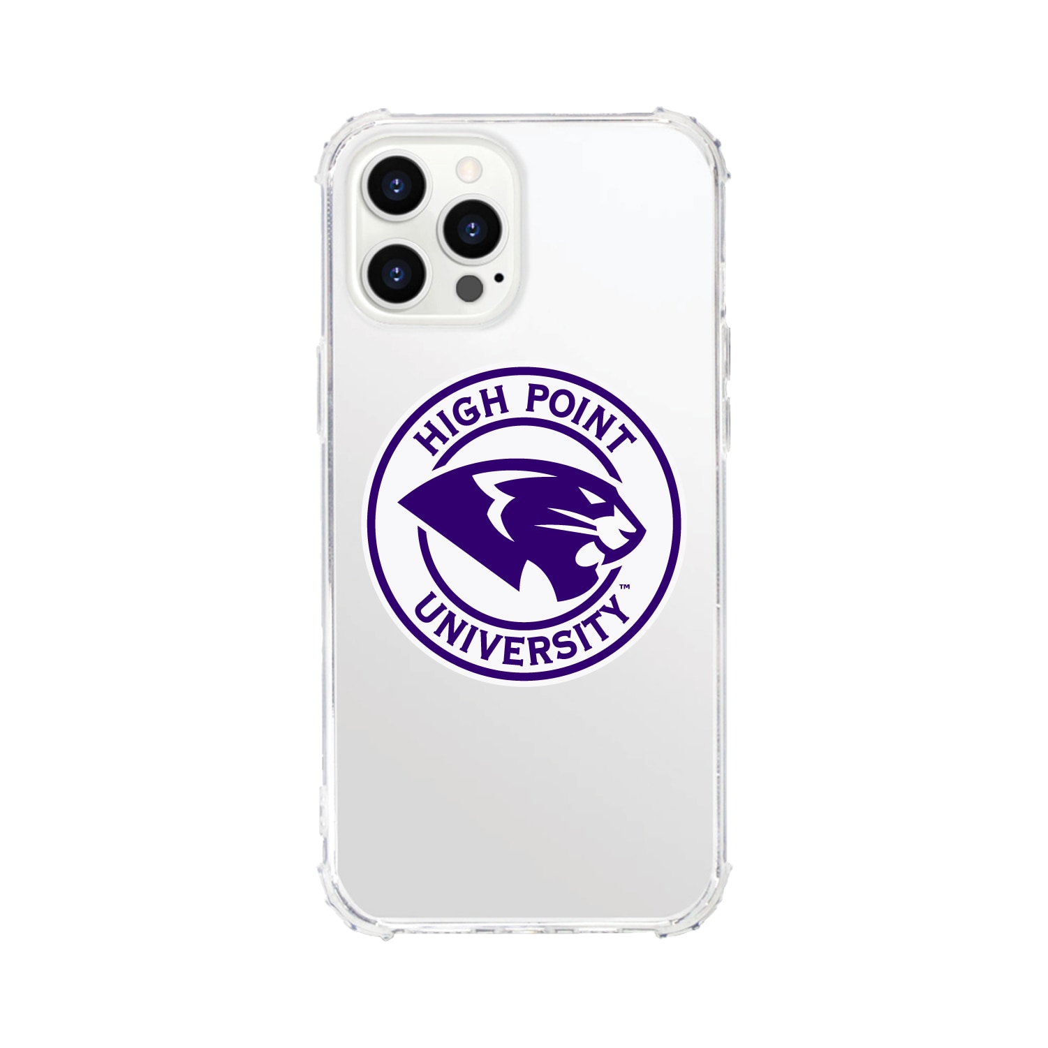 High Point University - Clear Tough Edge Phone Case, Classic V1 - iPhone 13 Pro