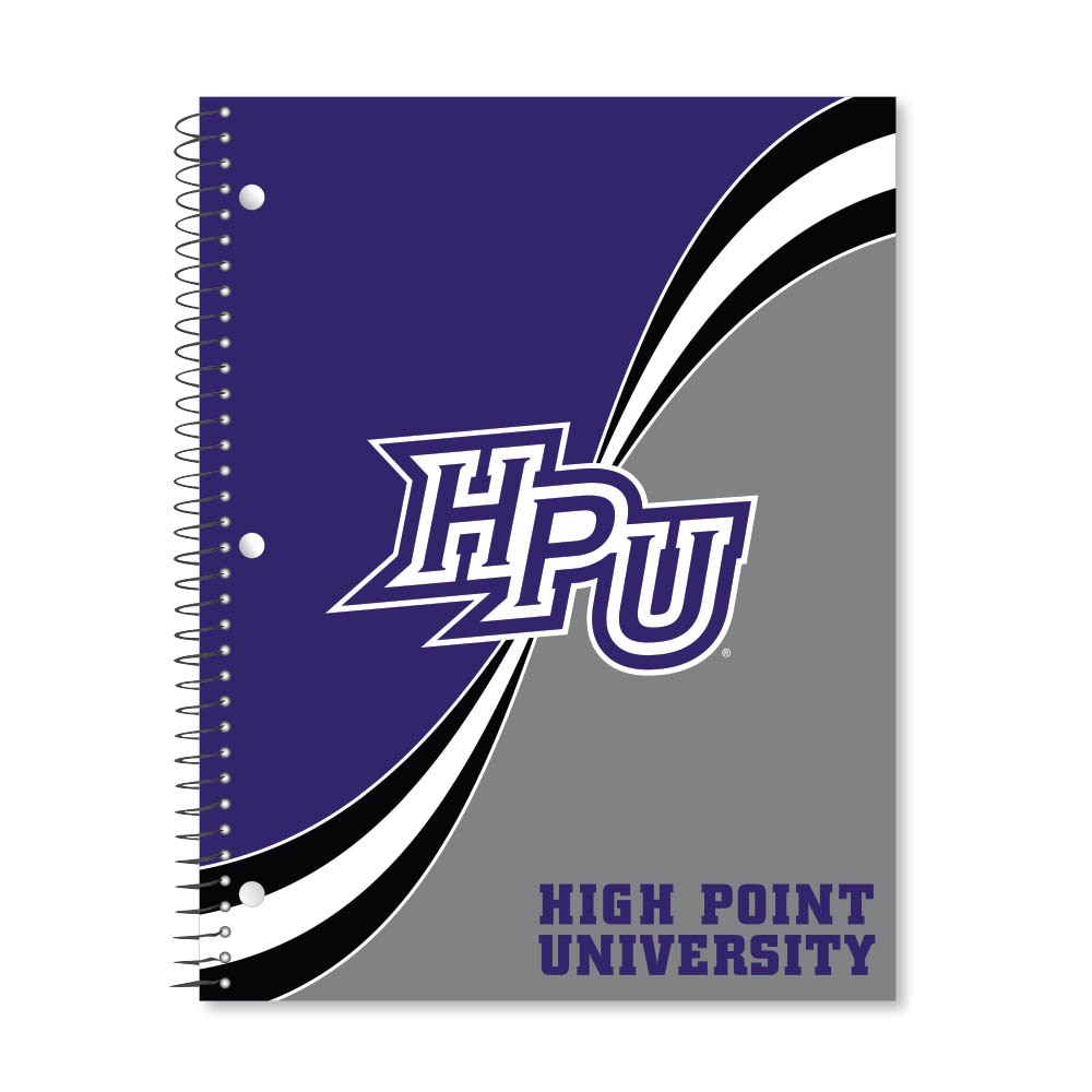 Digi Curve Divide 1 Subject 11"x8.5" 70 Count College Ruled Spiral Notebook