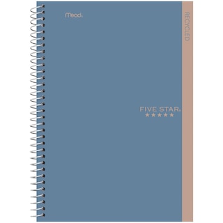 Five Star 3 Subject Recycled Notebook - Blue