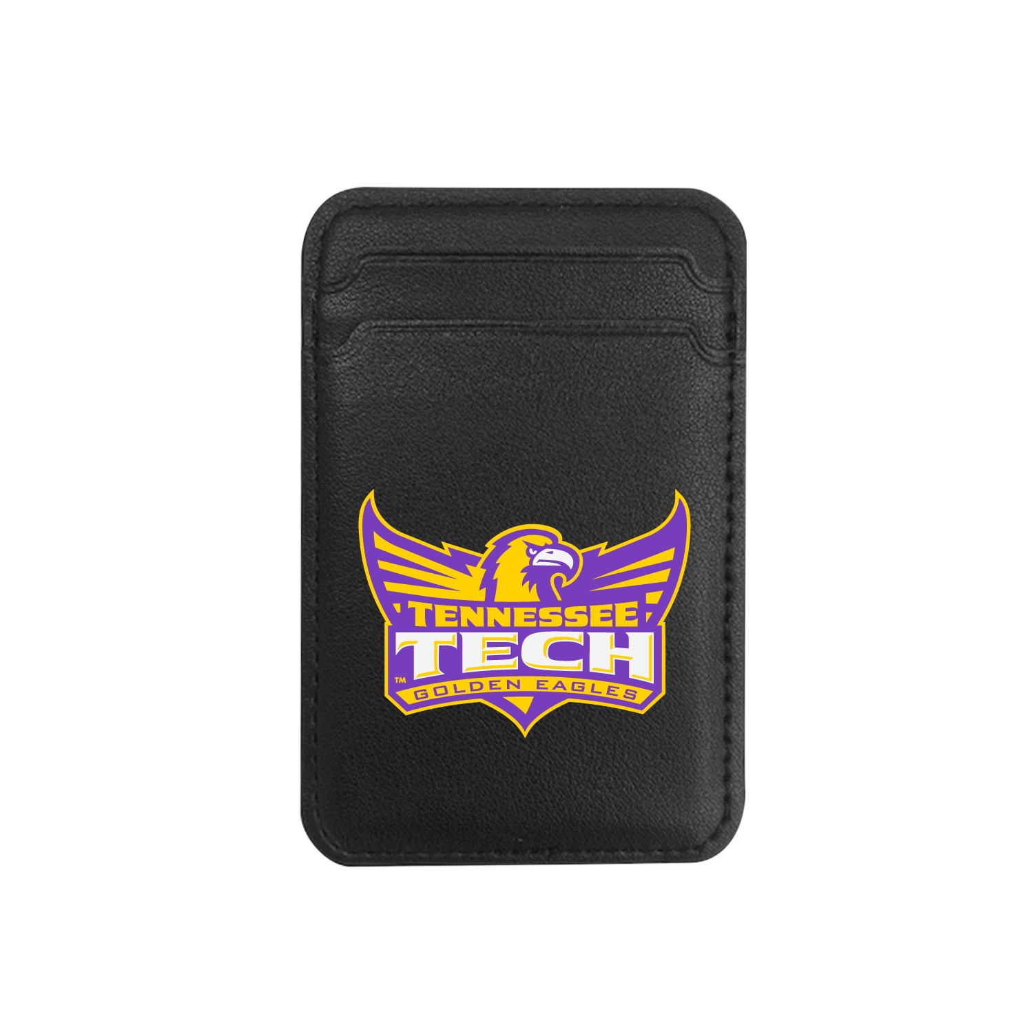 Tennessee Technological University - Leather Wallet Sleeve (Top Load, Mag Safe), Black, Classic V1