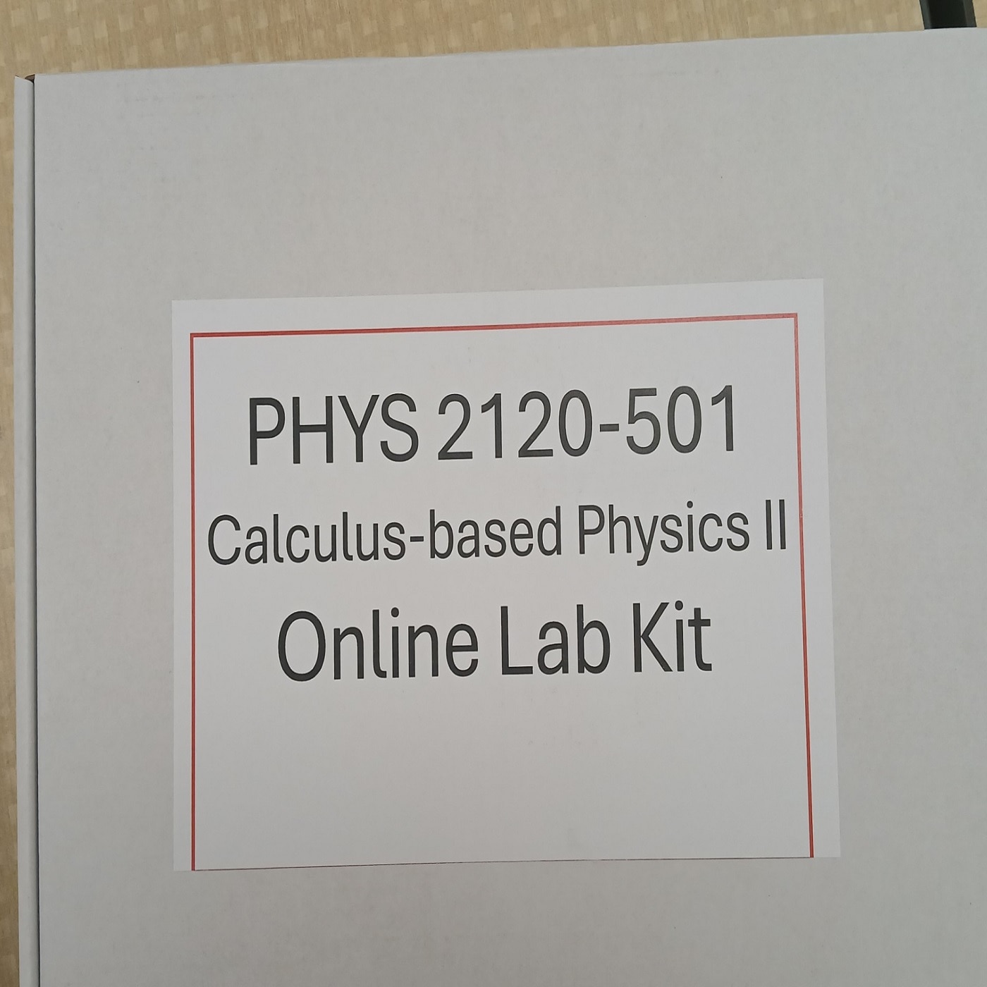 2120 Phys lab kit