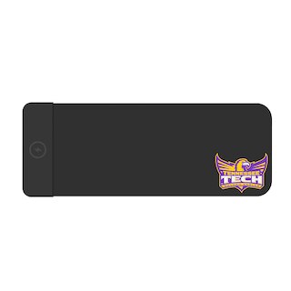 Tennessee Technological University Cloth Wireless Charging Desk Mat, Black, Classic V1