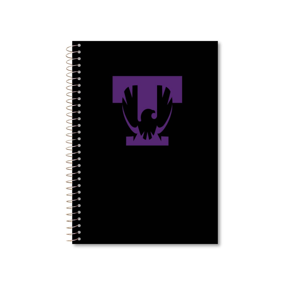 Roaring Premium 3 Subject 9.5 x 6.5 Notebook, College Ruled 20lb Paper, Pressboard Foil Cover