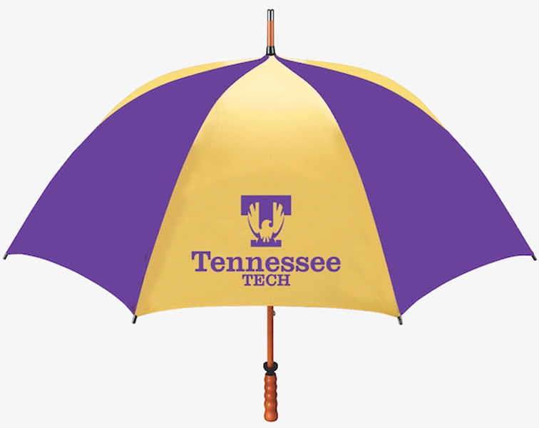 Tennessee Tech University "The Eagle" Sporty Wood Shaft Golf Umbrella 62"
