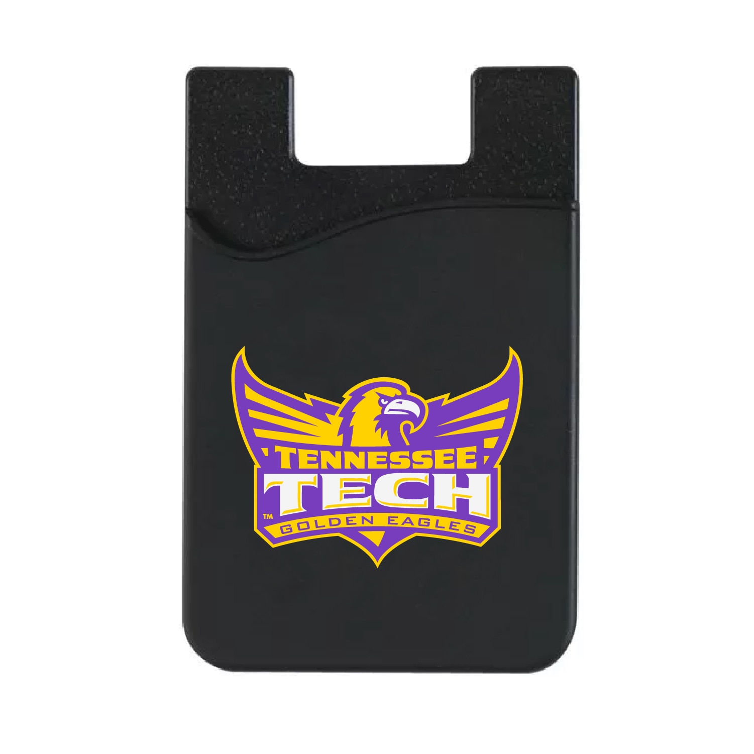 Tennessee Technological University Leather Wallet Sleeve (Top Load), Black, Classic