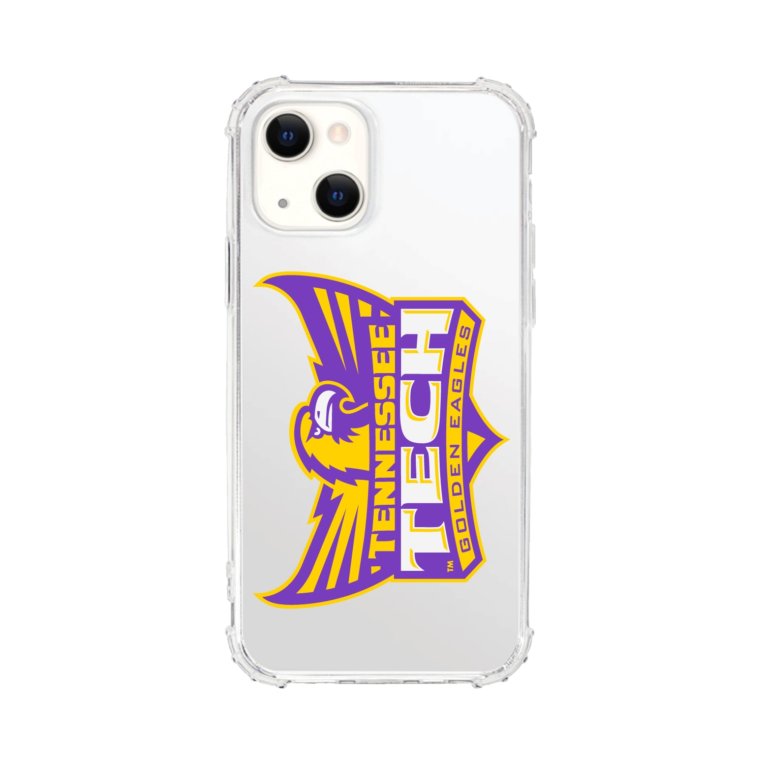 Tennessee Technological University Clear Tough Edge Phone Case, Classic V1 - iPhone 14