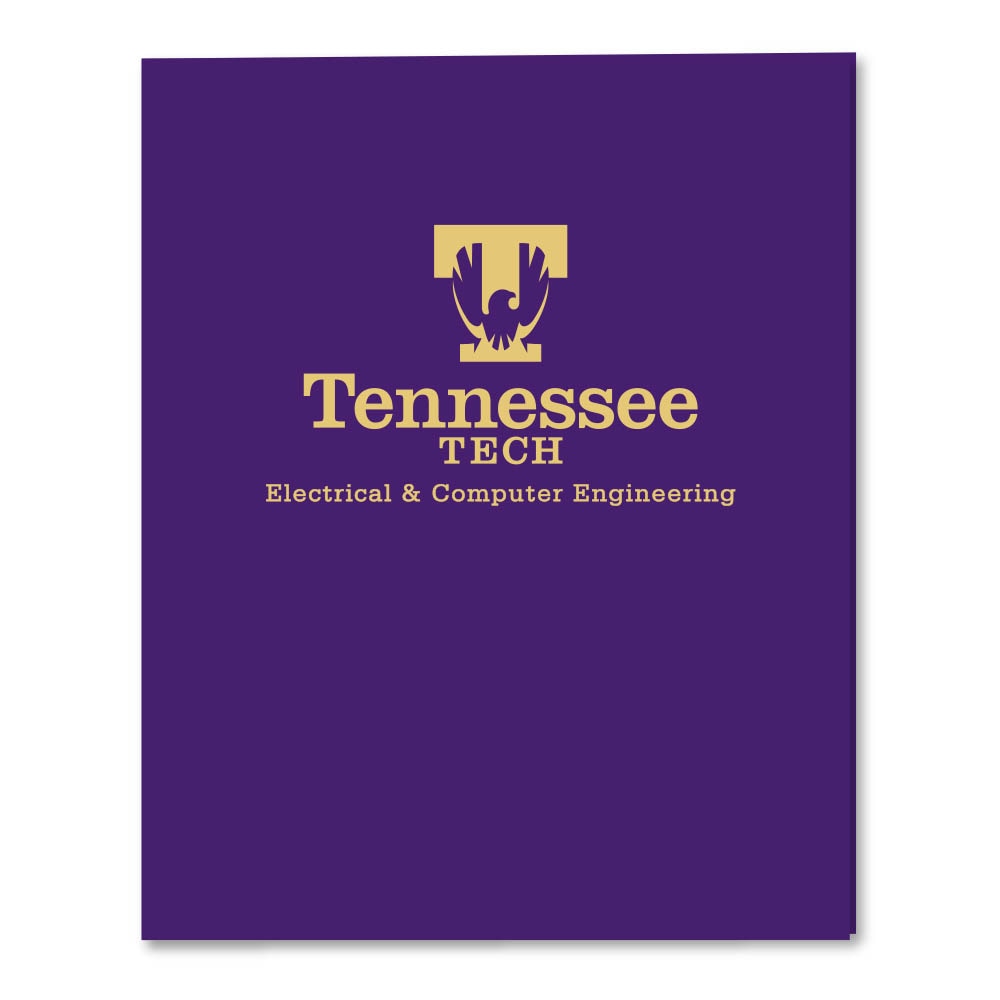 Roaring Twin Pocket Laminated Foil Portfolio 11 x 8.16