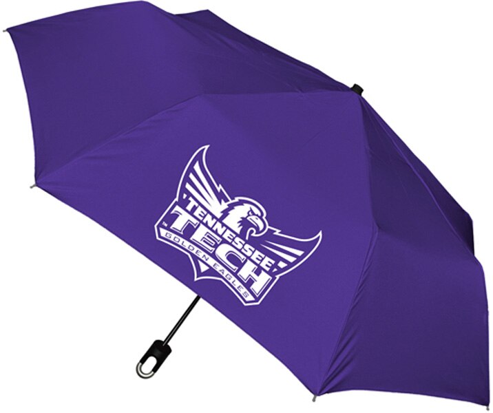 Storm Clip Mini Folding Emblematic Solid Umbrella 42" Coverage