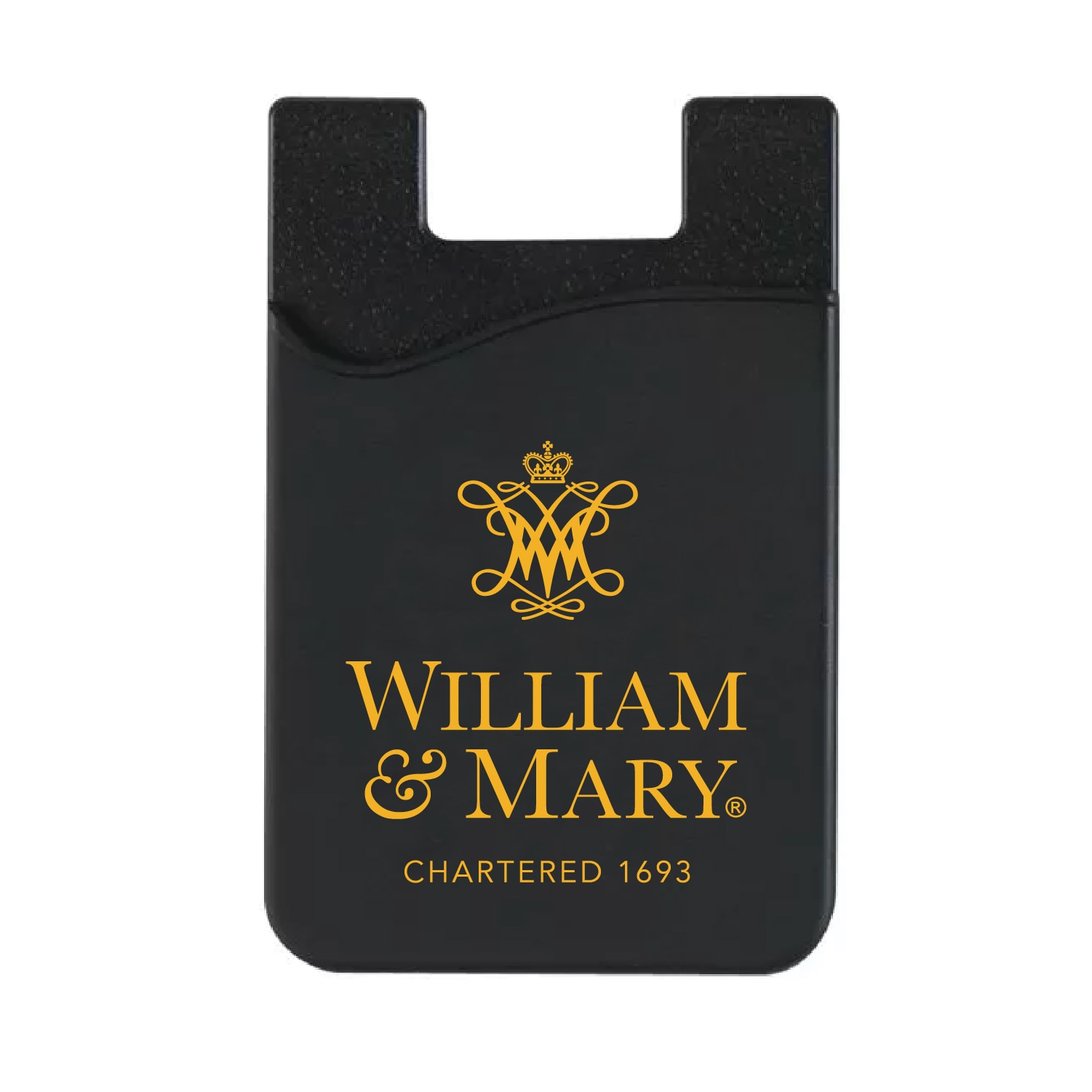 College of William & Mary Leather Wallet Sleeve (Top Load), Black, Classic