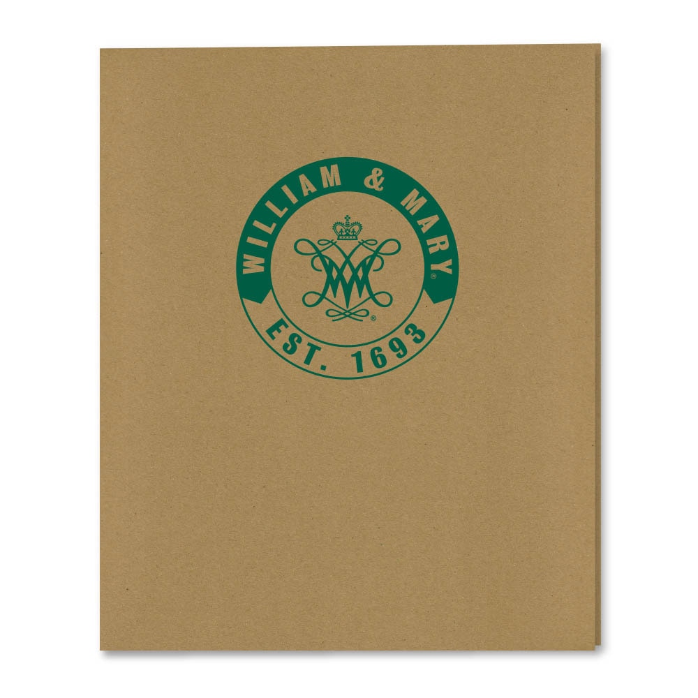 Recycled Emblematic Kraft 2 Pocket Folder, Classic