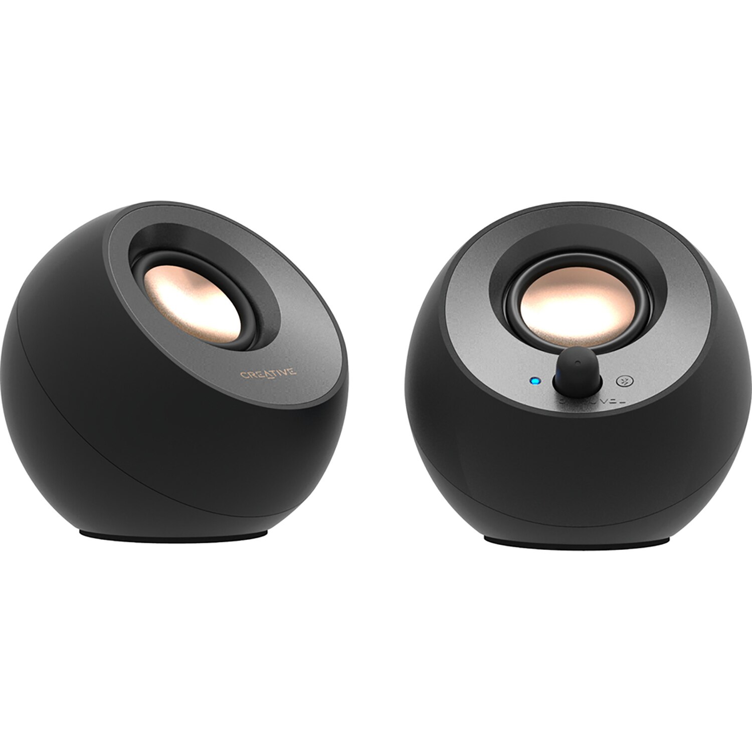 Creative Pebble 2.0 Bluetooth Speaker System - 8 W RMS - Black