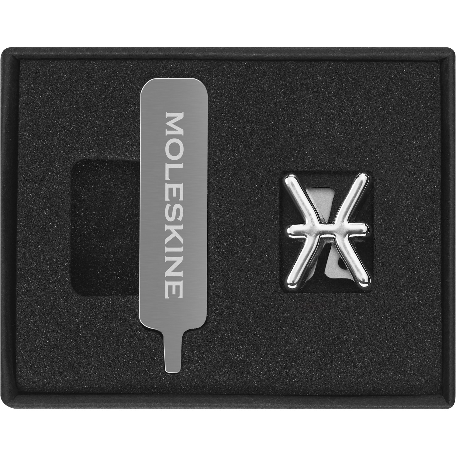 MOLESKINE PINS PISCES SILVER