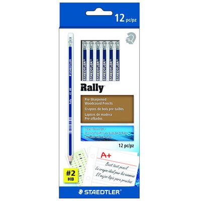 Staedtler Rally Presharpened Woodcased HB Pencils 12Pack