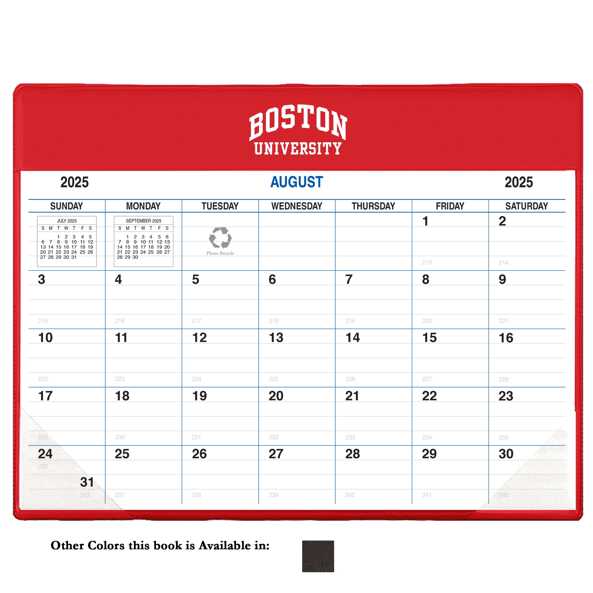 Payne 25-26 Imprinted Academic Calendar Pad Planner 8.5"x11"