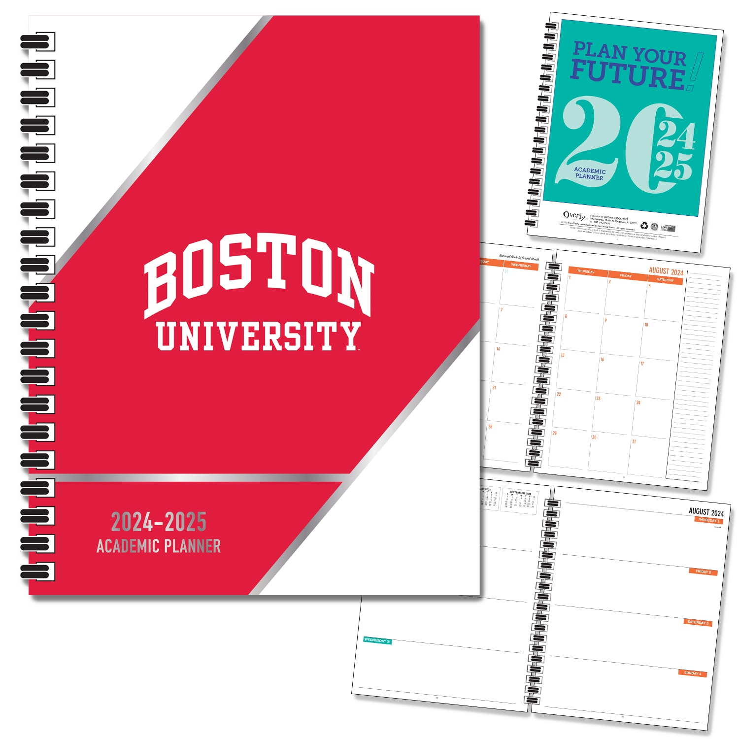 FY 25 Traditional Soft Touch Foil - School Name Imprinted Planner 24-25 AY 7x9