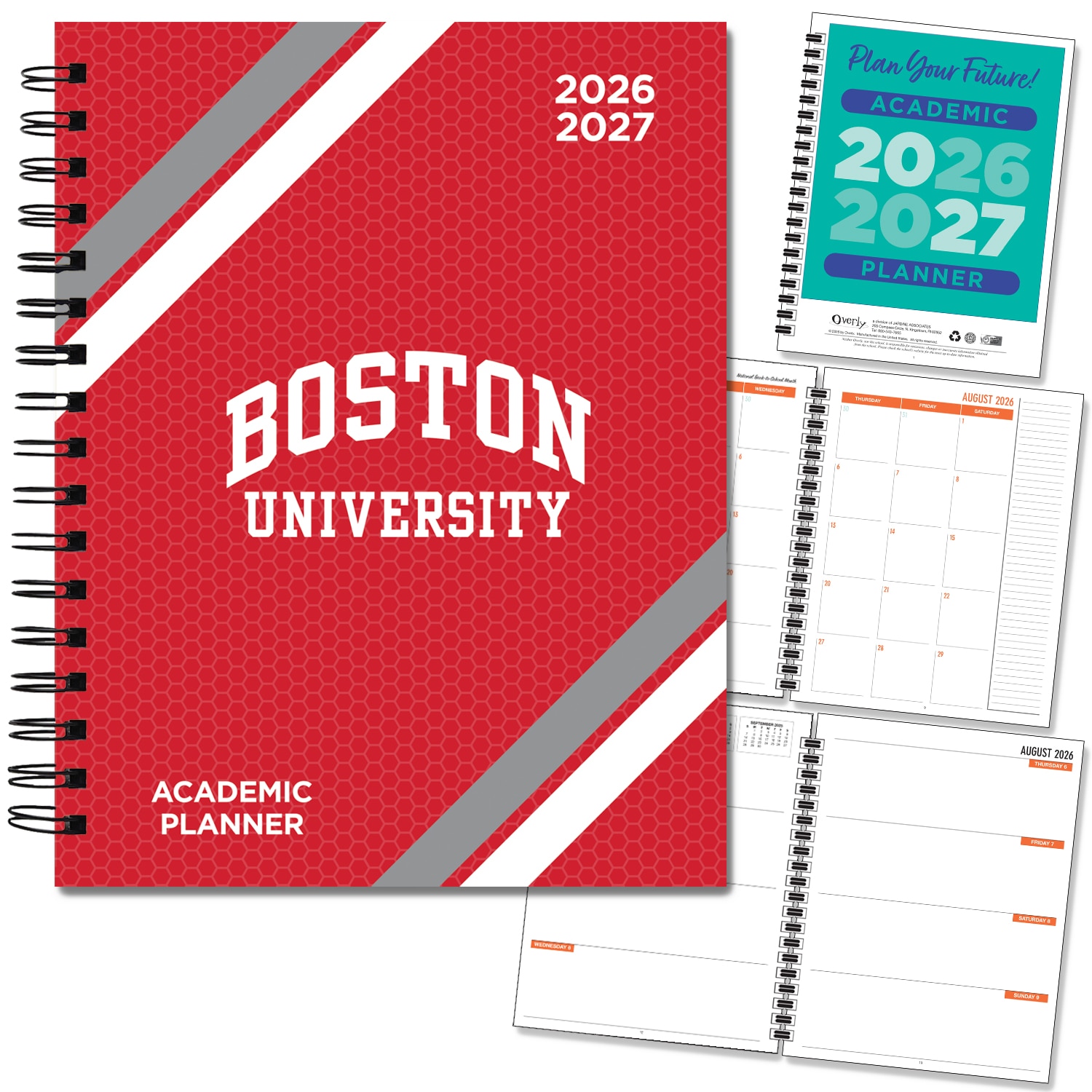 Spirit Wordmark Hard Cover Imprinted Planner 26-27 AY 7x9