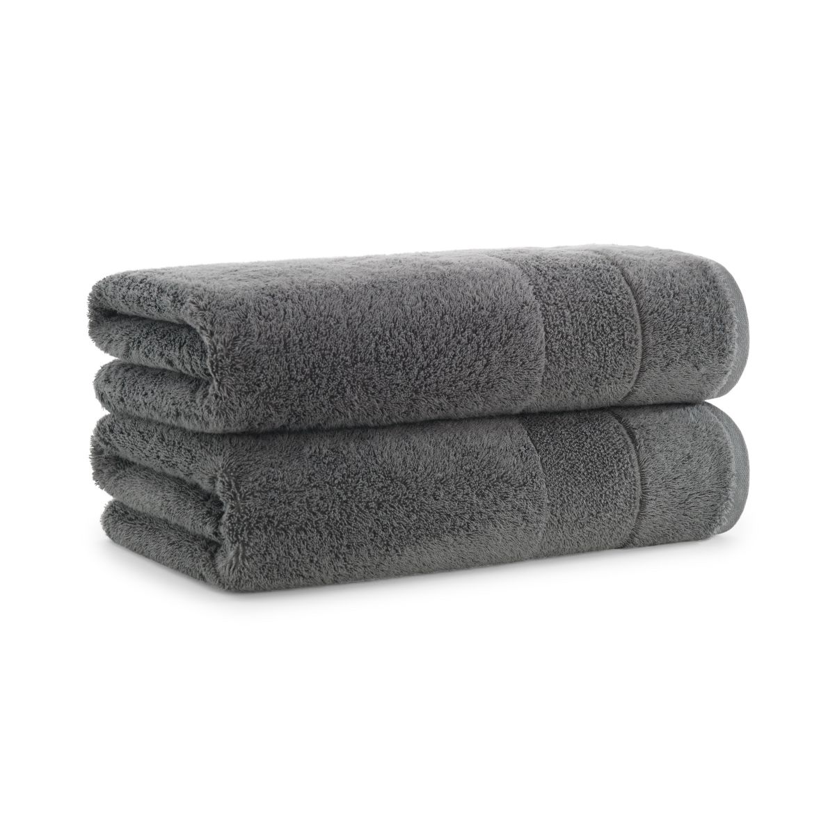 Aston & Arden Aegean Cotton Collection Bath Towel Dark Grey